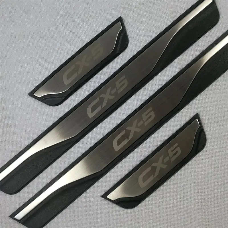 Car Accessories For Mazda Cx-5 2013-2014 2015 2016 Door Sill Pedal Scuff Plate Guard Protector car stickers