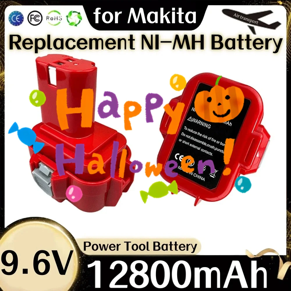 for Makita PA09 9.6V 12800mAh Ni-MH Replacement Battery 9120 9122 6207D 6261D 192595-8 192596-6 Screwdrive Bateria