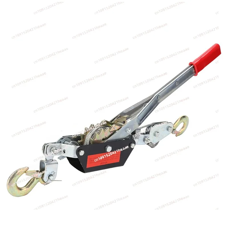 Suitable for Heavy Duty Power Puller 2/4T Wire Rope Hand  Tighten Tool Mini Tightener Double Hook Lifting Tool Power Rope Puller