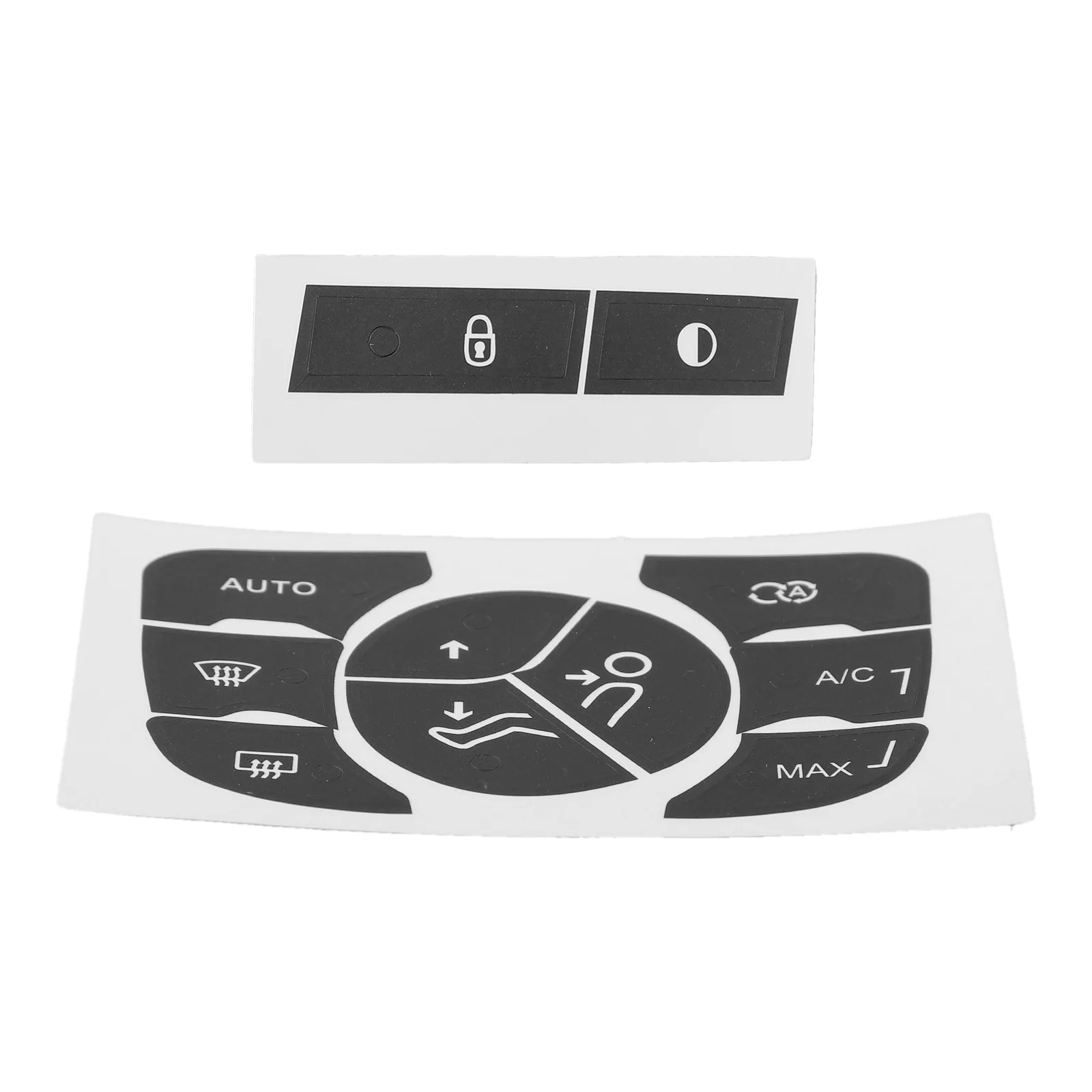 Premium Repair Decal Sticker for C4 2014 2018 AC Control Buttons Black with White Writing for Clear Functionality