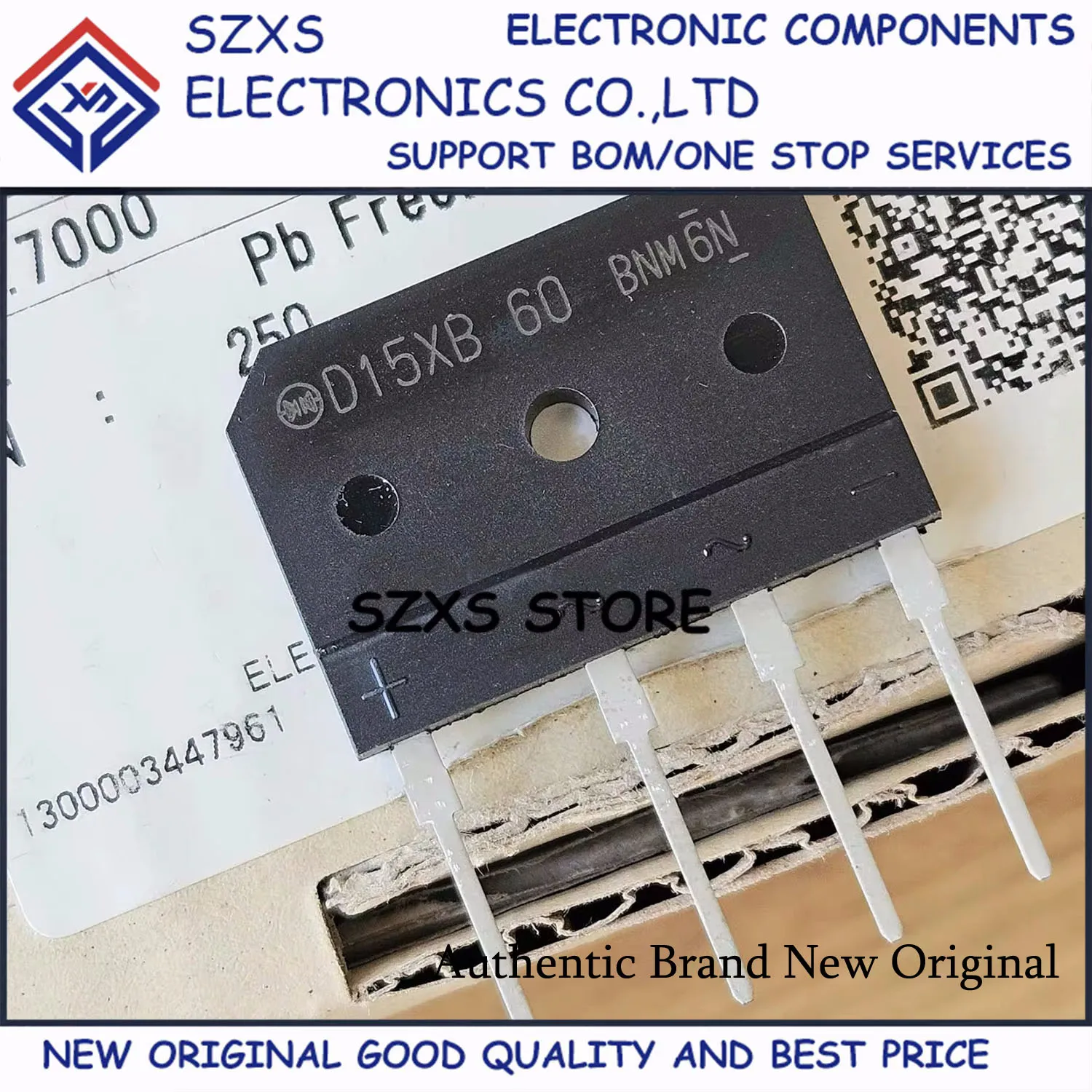 New Original 10Pcs D15XB60 D15XB60H 15A 600V ZIP-4 Induction Cooker Rectifier Bridge In Stock Electronic Component Good Quality