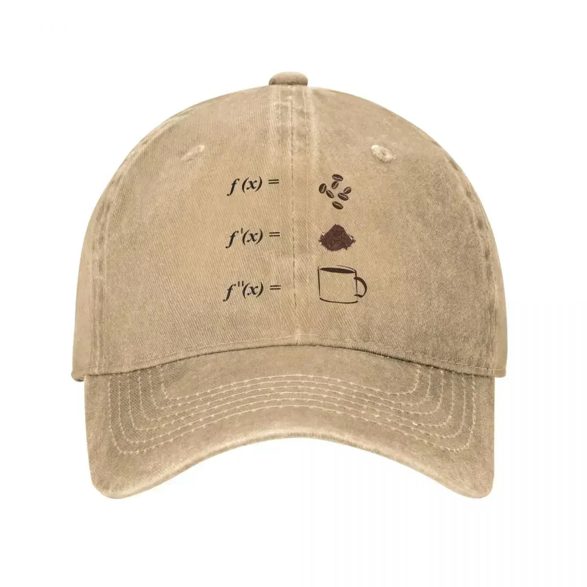 New Math And Coffee Integrations Calculus Mathematics Women's Hat Sun Visor Baseball Caps Meme Peaked Cap