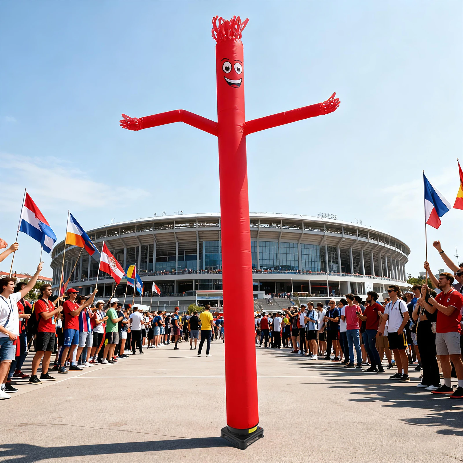 Air Sky Puppet Dancing Dancer 20ft Air Aufblasbarer Schlauch Guy Puppet Aufblasbarer Tänzer mit Gebläse Aufblasbarer Schlauch Mann mit Gebläse