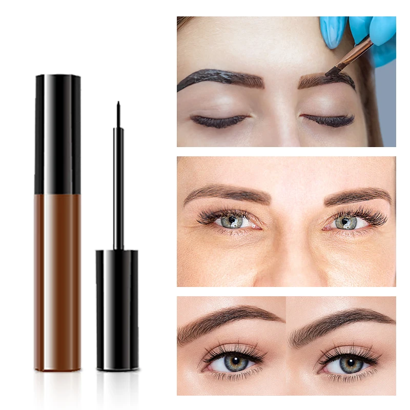 Eyebrow Enhancer Dye Cream Long-lasting Tattoo Henna Tint Pigment Eyes Professional Make Up Brown Eye Brow Gel No Logo Makeup