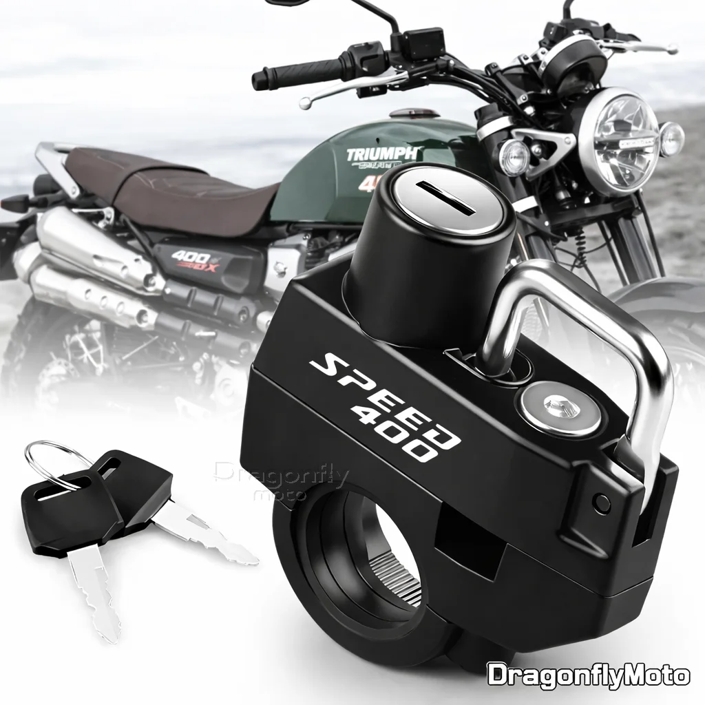 

Motorcycle Helmet Lock For Triumph Scrambler 400X 400 X Speed 400 2023 2024 Anti-theft Locker Helmet Lock Locking Device