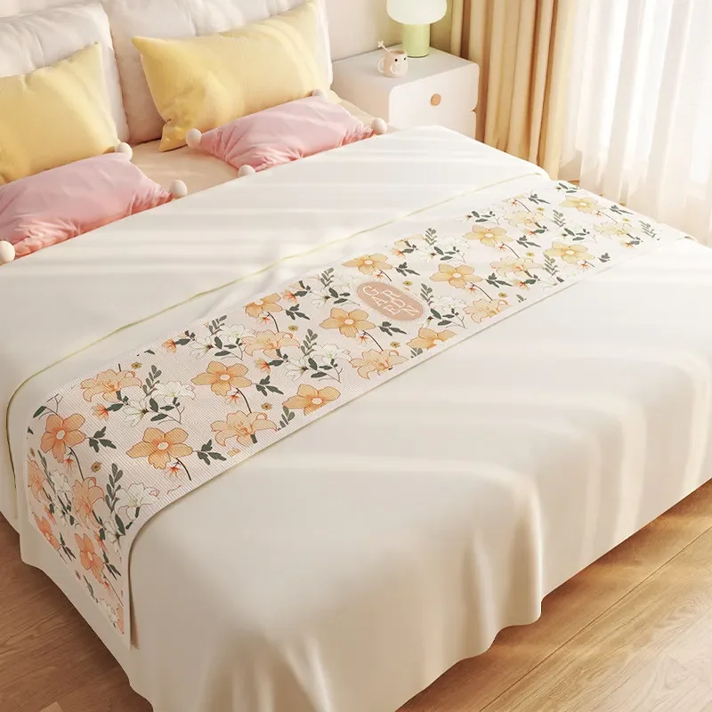 American Bed Flag Towel High-end Feeling Hotel Folk Decoration Layout Bed End Towel Hotel Bedding Cover Decorative Bedspread