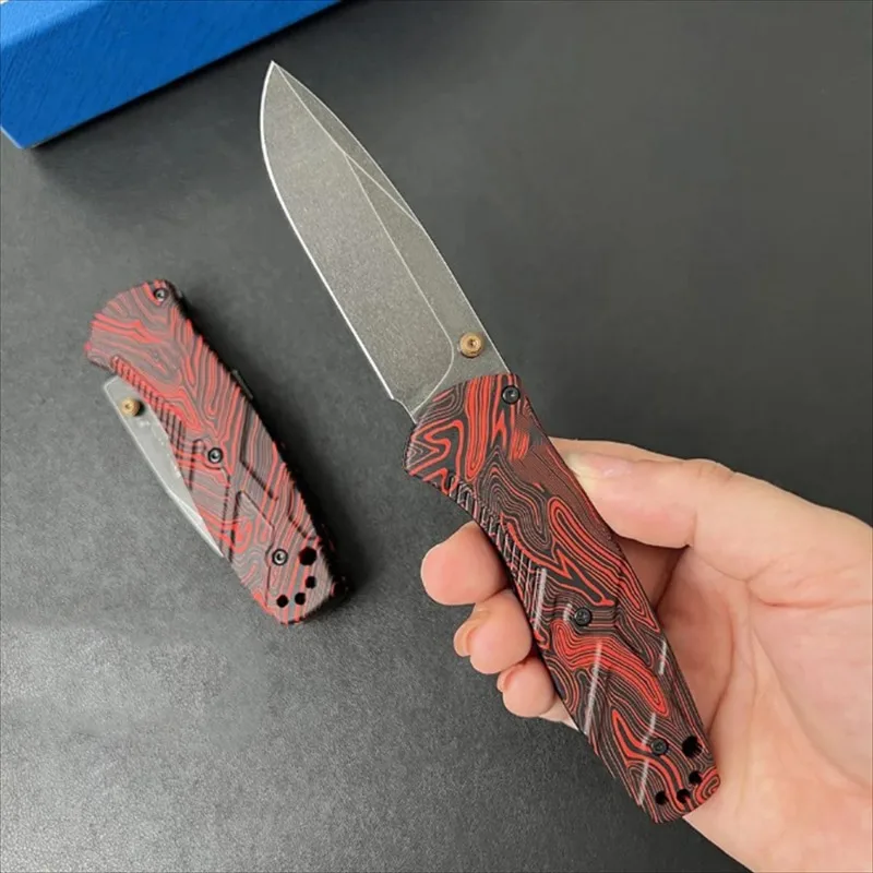 

BM 585BK pocket folding knife S90V blade G10 handle camping outdoor fishing portable hunting survival knife EDC defense tool