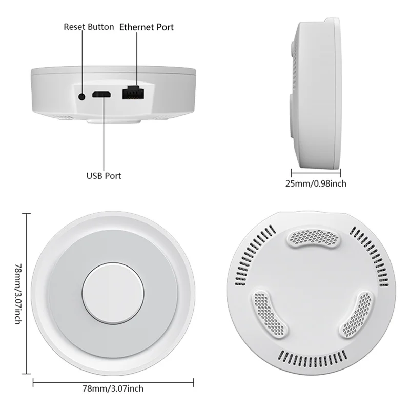 HomeKit ZigBee Gateway Hub Smart Home Wireless / Wired Bridge Tuya Smart Life Works with Apple iPhone Siri Alexa Google Home