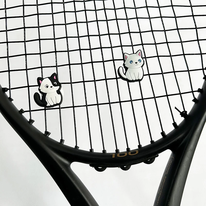 1/6Pcs Cute Cartoon Various Cat Tennis Racket Damper Silicone Shock  Absorber To Reduce Tenis Racquet Vibration Dampeners - AliExpress 18