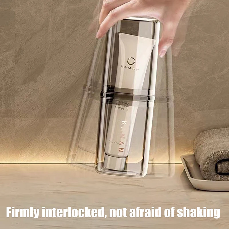 حاويات سفر لفرشاة الأسنان الشفافة، علبة فرشاة أسنان محمولة للاستخدام الخارجي/رحلة عمل/ملحقات السفر #5