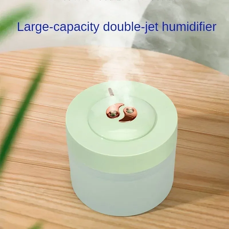 Double Spray Humidifier 2000ML USB Air Humidifier Double Outlet Fog Mute Without Disturbing Suitable for Home Office Use