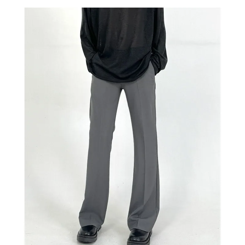 4-Color High-end Slim-fitting Micro-pull Cleanfit Pants Men's and Women's Straight Drop Pants American Suit Casual Pants
