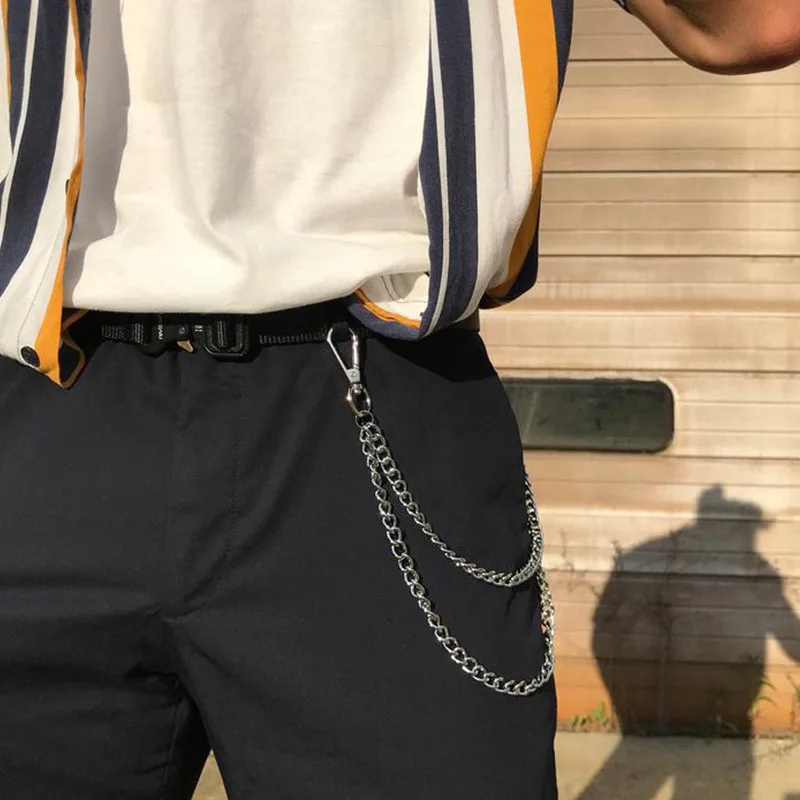 Hip-Hop Waist Chain Punk Style Metal Fashion Jeans Chain Accessories Pendant Versatile Pants Chain Key chain