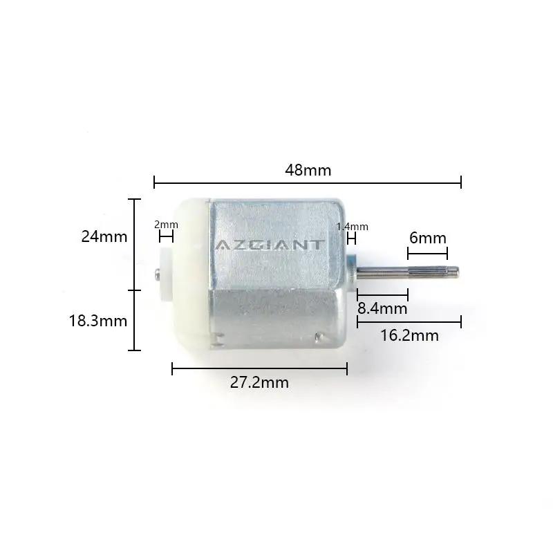 

Azgiant FC260 High Torque High Speed Motor 12V 48MM 12000PRM DIY Model Toy Fan Tand Helicopter Boat Parts Drop Shipping