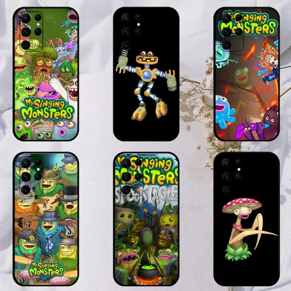 My Singing M-Monsters  Phone Case For Samsung S23,23,22,30,21,10,9,Note20 Ultra,Lite,Ultra,5G,Plus,FE,Black Soft Case