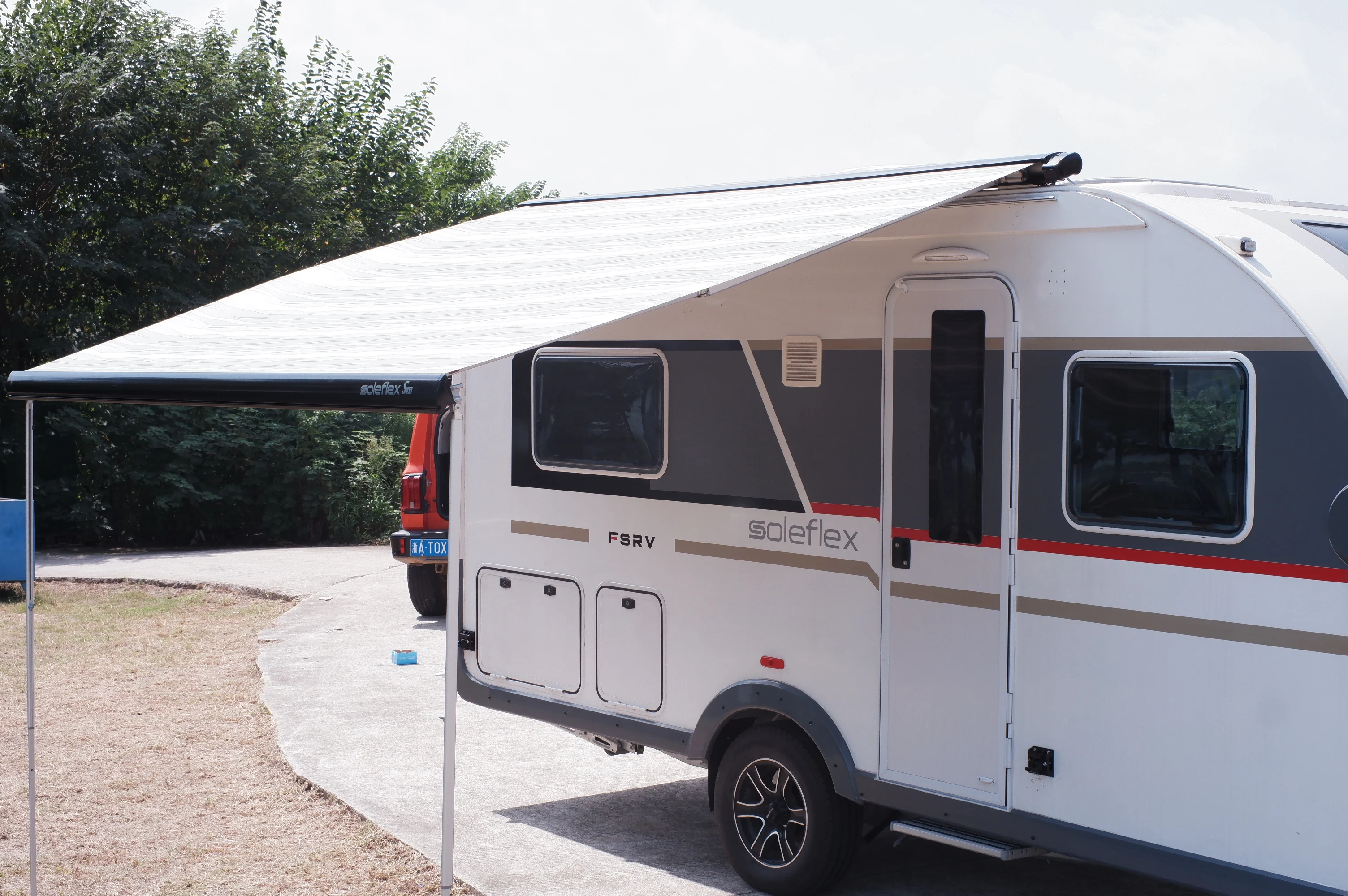 S35E Roof Mounted Electric RV Top Mounted Awning Camper RV Exterior Accessories