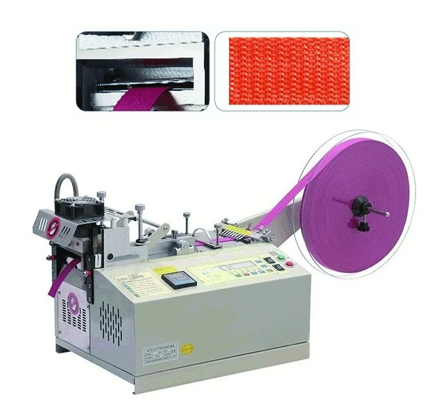 Automatic tape cutting machine Hot and cold strip cutting machine, webbing elastic belt Magic strip label cutting machine