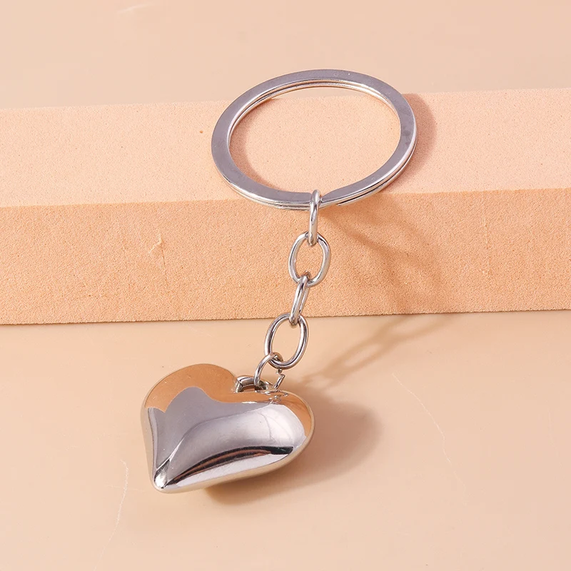 Aihua Gold Silber Farbe Liebe Herzen Schlüsselbund Für Frauen Mädchen Süße CCB Herz Schlüsselring Handtasche Anhänger Auto Schlüssel Schmuck Geschenke – Detail 11