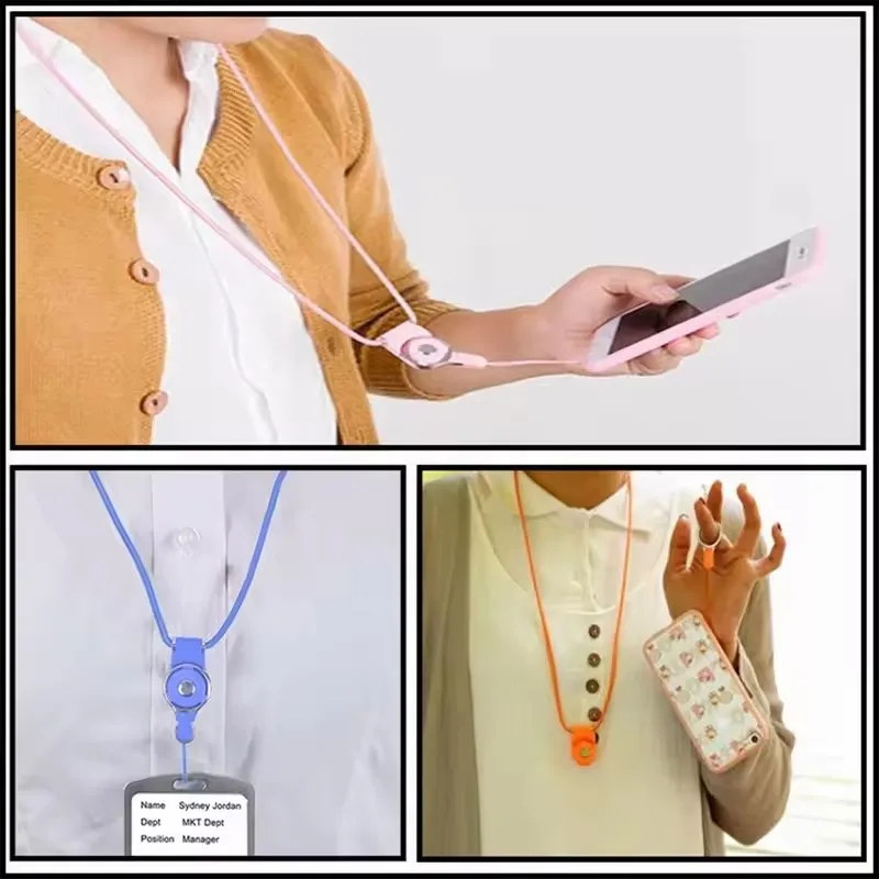 Detachable Long Lanyard Neck Strap For Key ID Xyun Card Badge Holder Keycord Mobile Phone Landyard Keychain Cord Camera