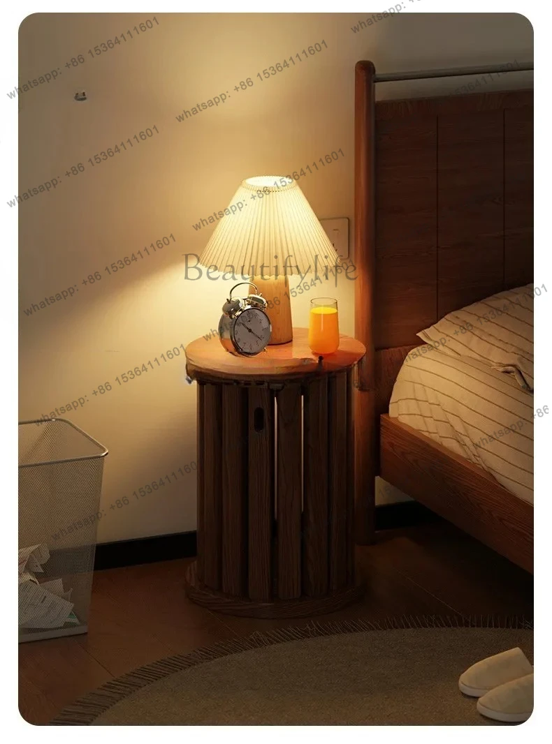new Chinese-style household stackable solid wood round stool restaurant multi-functional combination stool