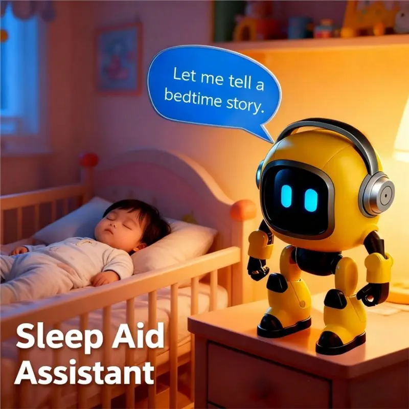 BEDW-Deepseek, Robot Inteligente con IA, Interacción de Voz de Escritorio, 37 Idiomas, Conversación Inteligente para Niños