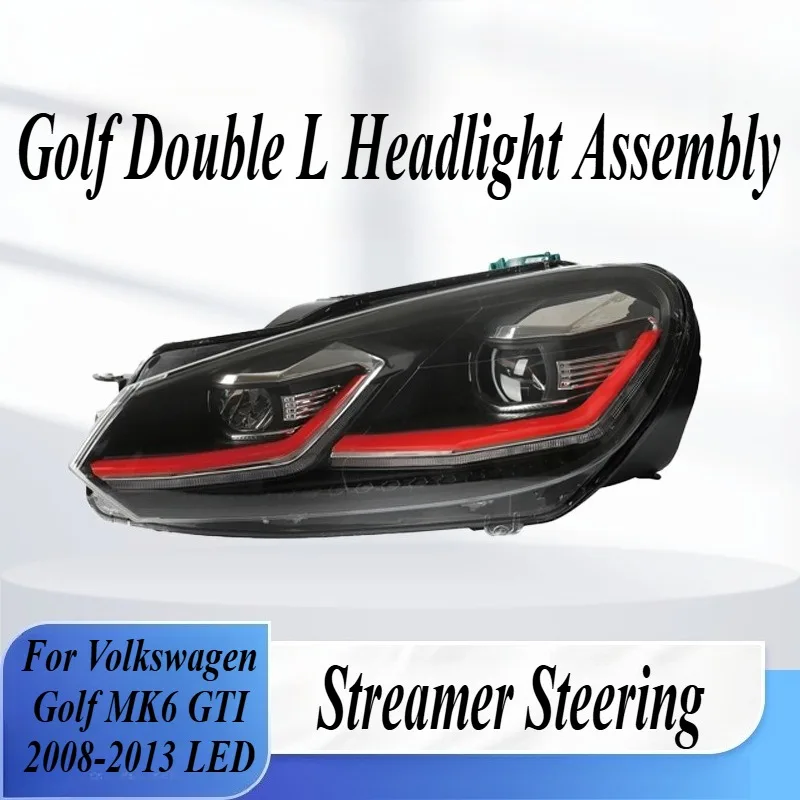

For Volkswagen Golf MK6 GTI 2008-13 LED Headlights Assembly with DRL Direct Fit Replacement Exterior Styling Upgrade Auto Parts