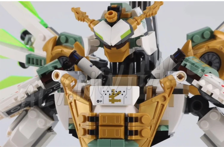 912ピース 忍者ロイドのタイタンメカ侍 高可動ロボット 分離可能な飛行機 11331 ブロック玩具 モデルと互換性あり