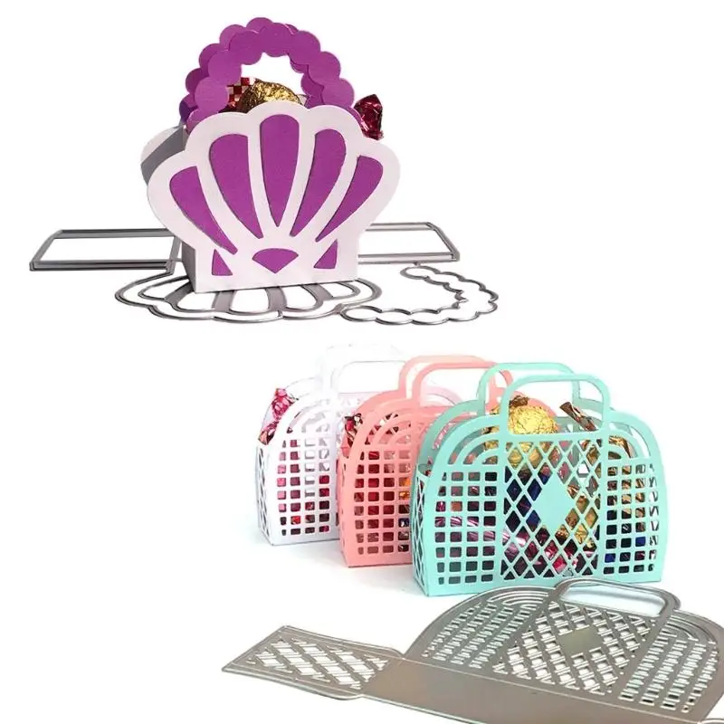 T5UF 3D Basket Metal Cutting Dies Scrapbooking Stencil Die Cuts Card Embossing DIY