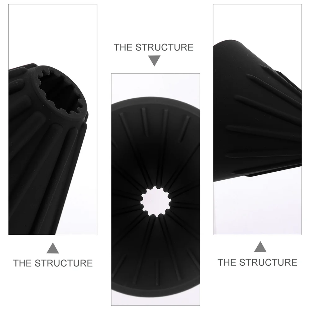 

Durable Silicone Coffee Filter Reusable Funnel Practical Home Coffee Strainer Manual Brewing Tool Easy Clean Silicone Filter