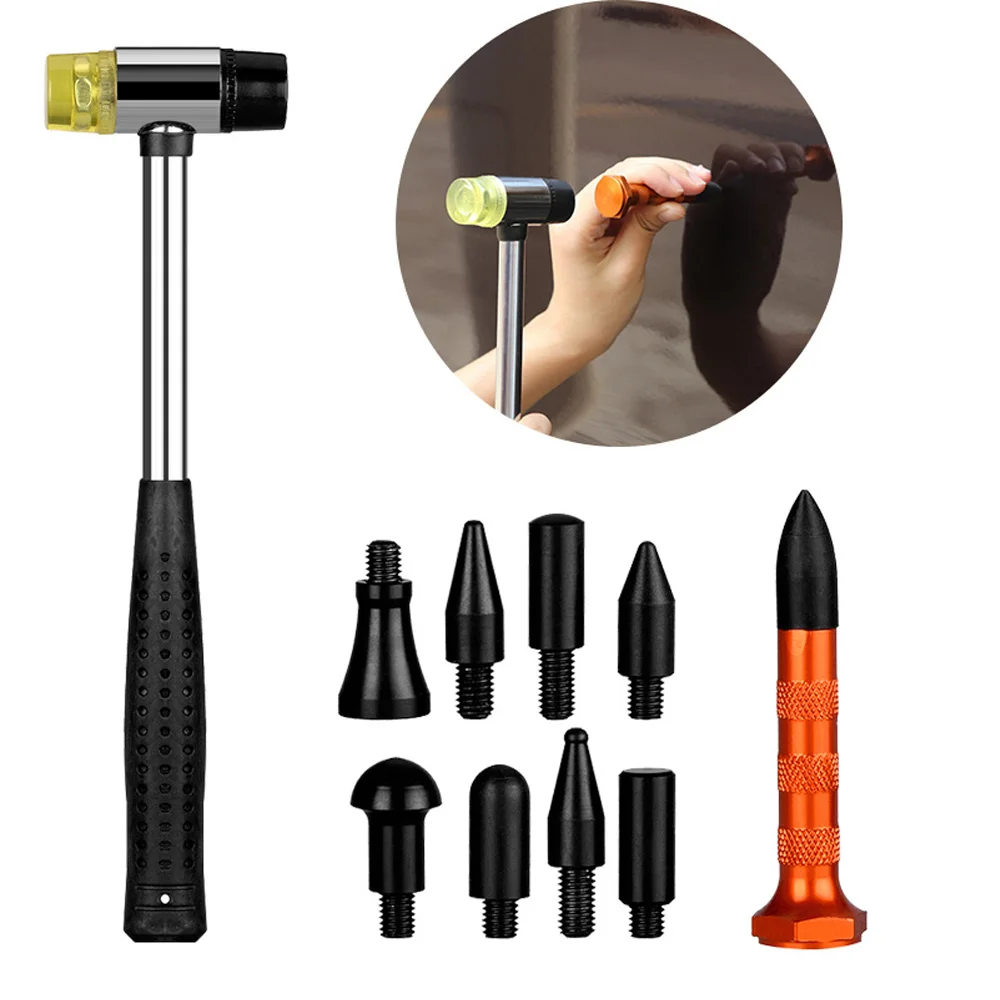 Professionelles PDR-Hammer- und Stanzwerkzeug-Set für lackfreie Dellenreparatur, Kits zur Dellenentfernung der Karosserie,