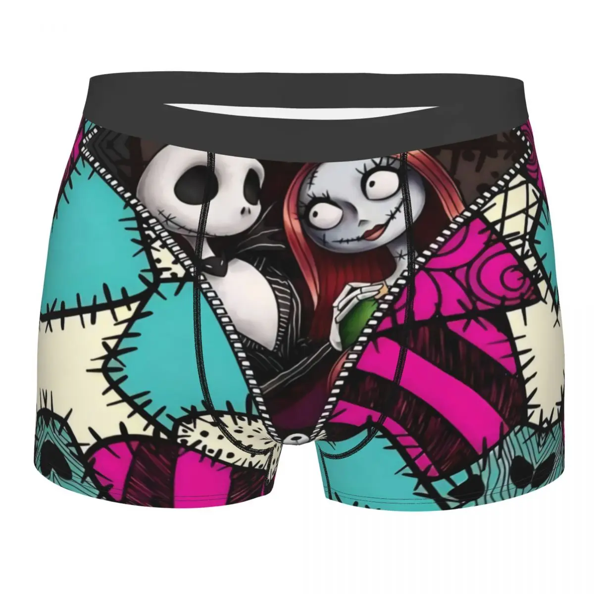 

Мужские трусы-боксеры «Кошмар перед Рождеством», дышащие, с принтом Джека Скеллингтона, на Хэллоуин