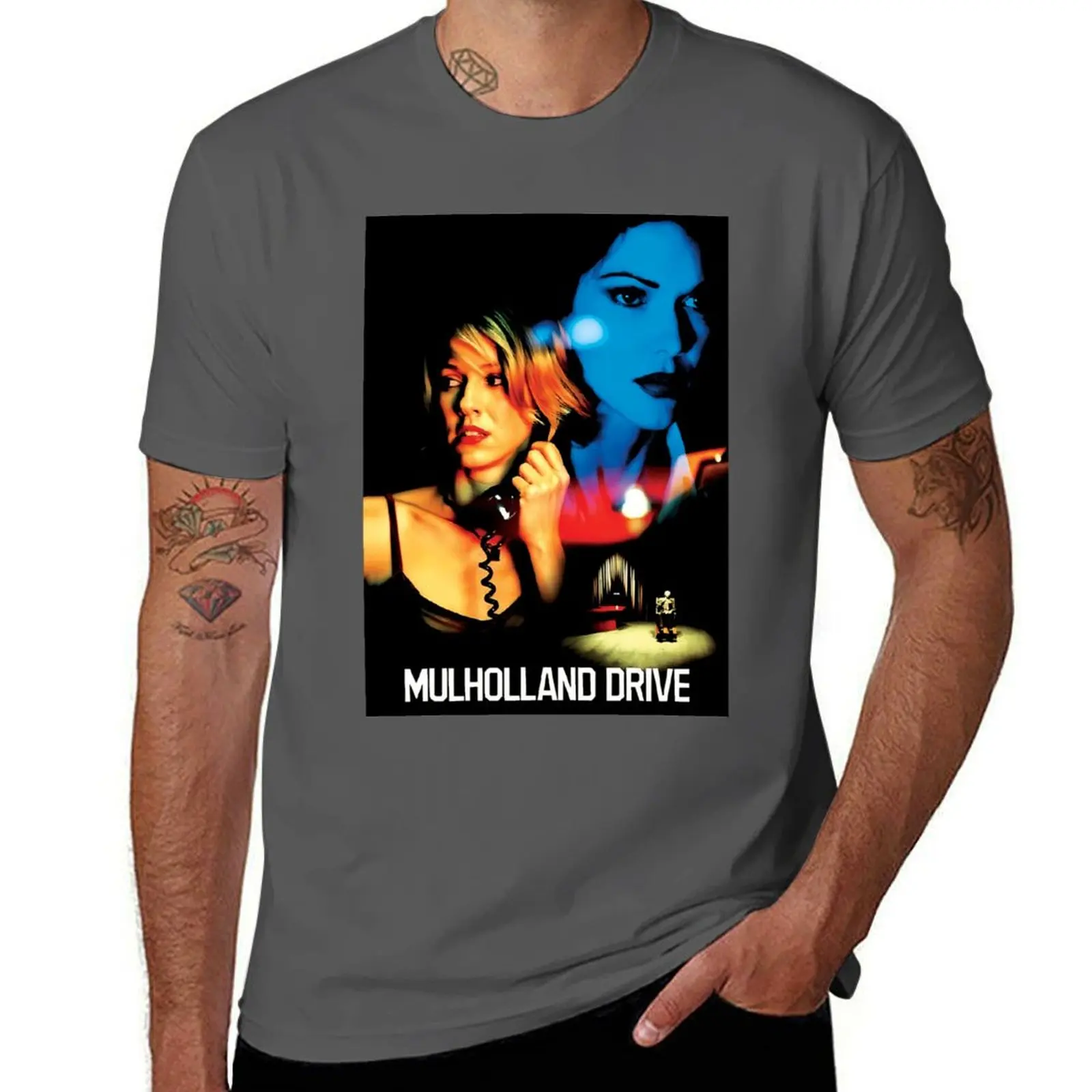 

US Movie Drive Mulholland T-Shirt Soft Basic Cotton Short Sleeve Tee