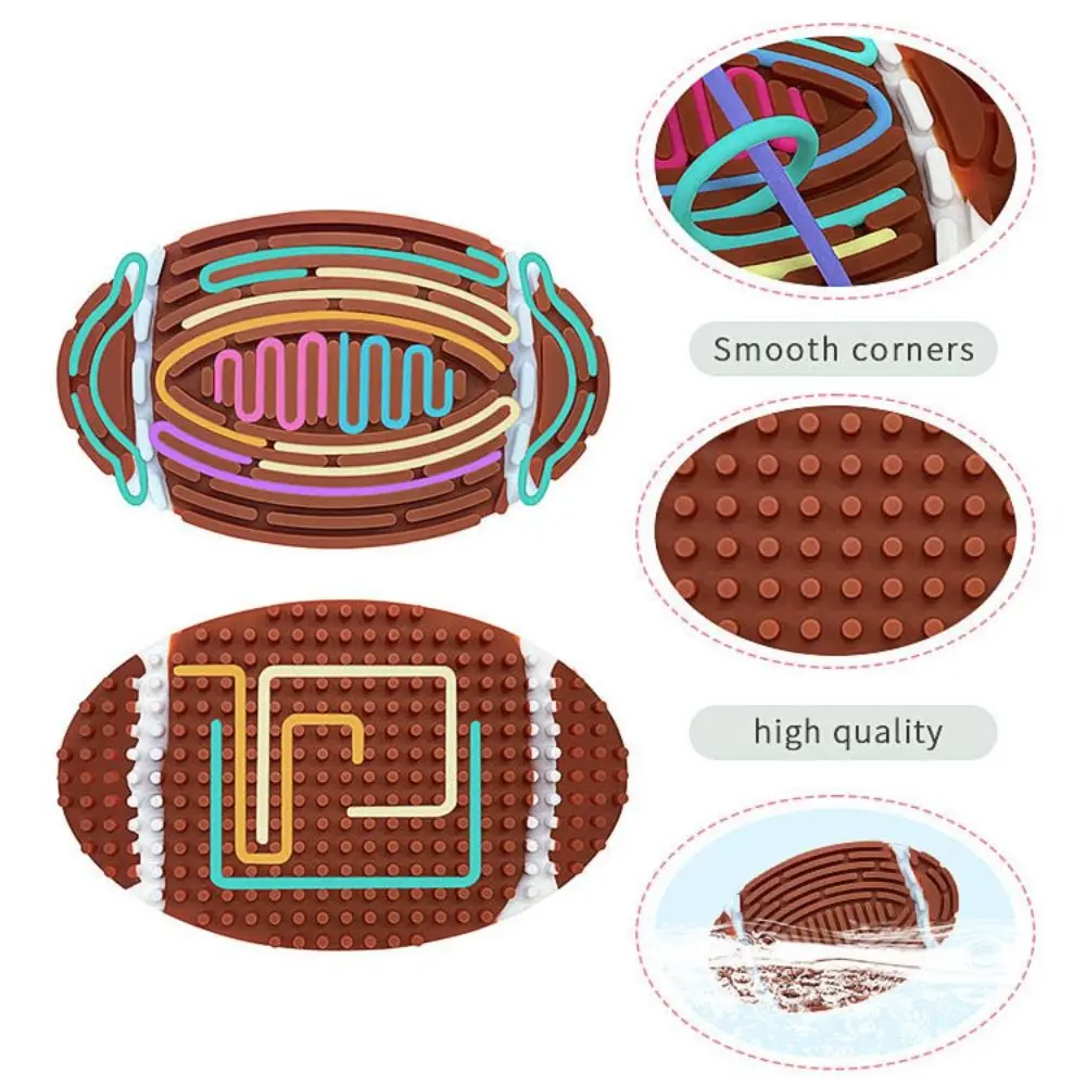 Silicone Sensory Activity Board Children's Puzzle Activity Developing Silent Sensory Board Motor Skills Hands-on Busy Board