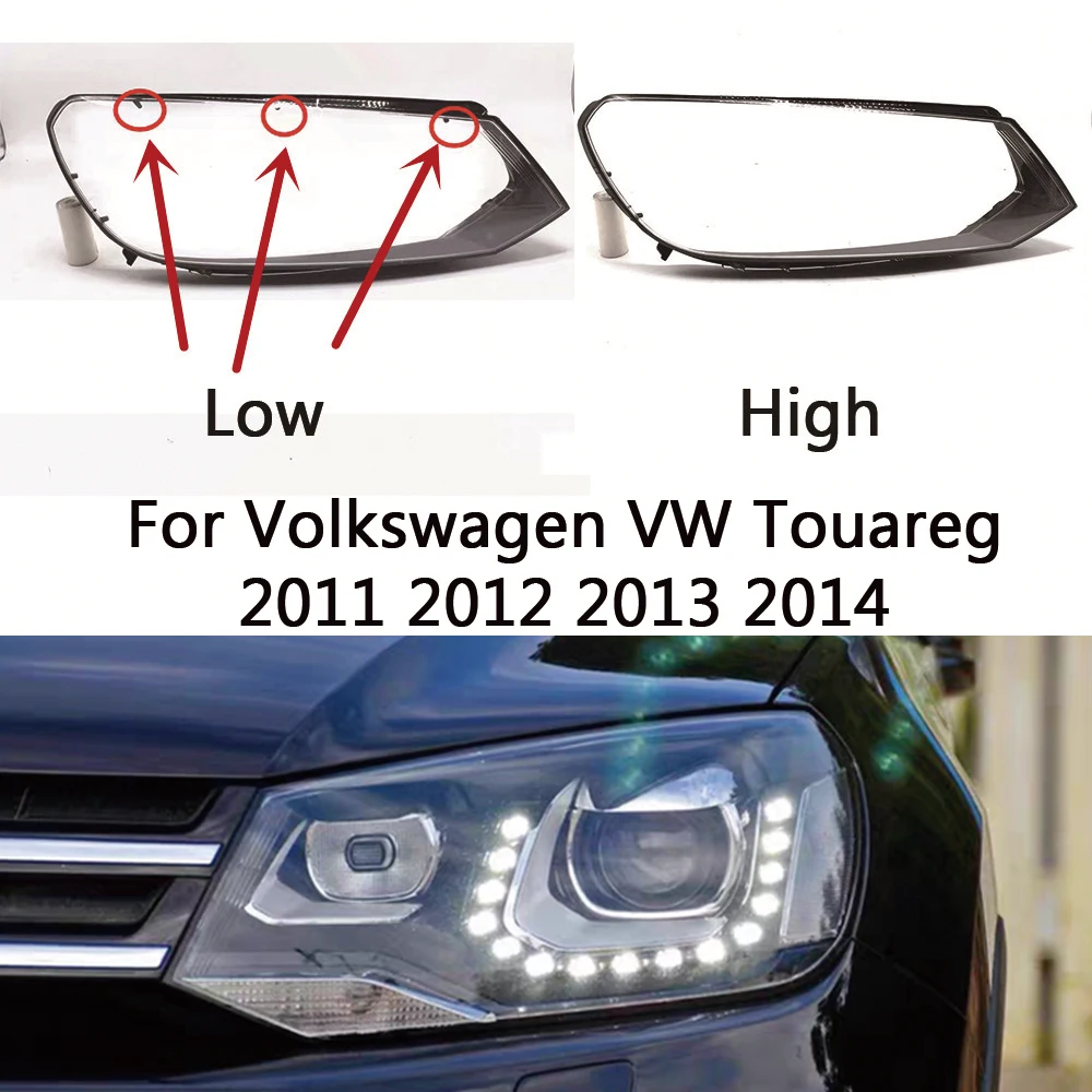

Car Headlight Cover Lens Glass Shell Front Headlamp Lampshade Auto Light Lamp For Volkswagen VW Touareg 2011 2012 2013 2014
