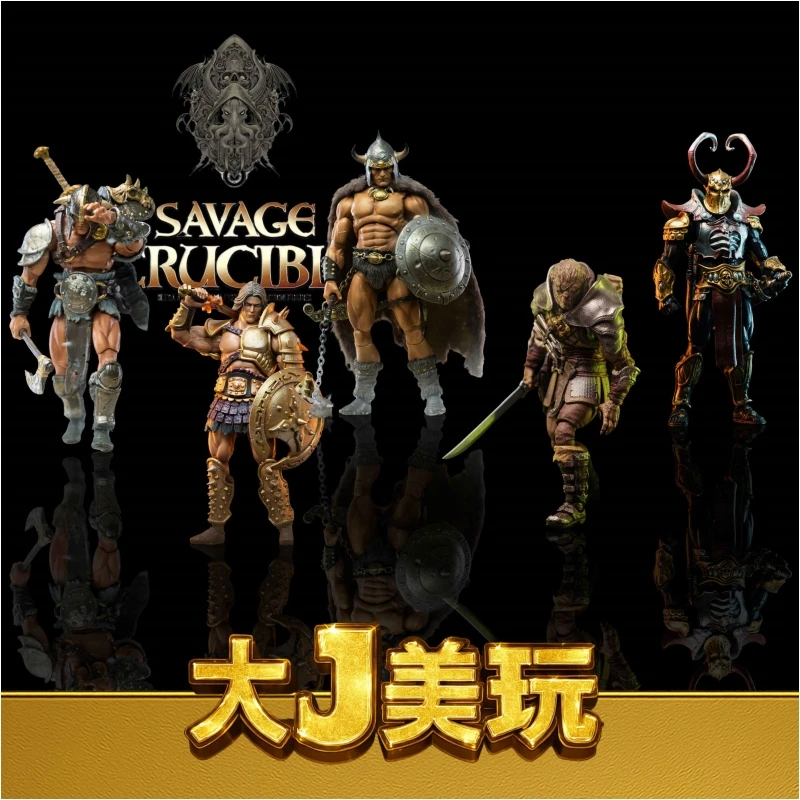 

HS Studio 1/12 Scale Savage Furnace 2 Waves Savage Series Male Warrior Multiple Choices Full Set 6lnch Action Figure Doll Gift
