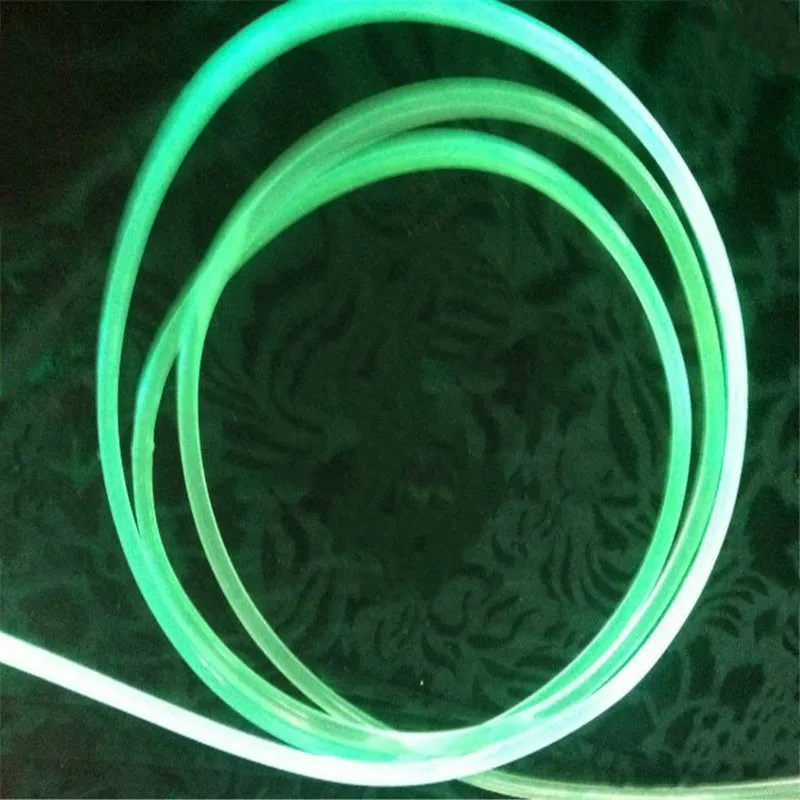 

10M 10.0mm Diameter Car Home DIY LED Lighting Clear PMMA Side Glow Fiber Optic Cable Hanging Curtain Swimming Pool Ambient Decor