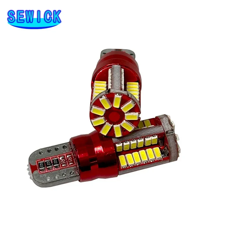 

100Pcs Promotion Car Styling T10 W5W LED Bulb Car Lights 57SMD 12V Auto Lamp 5W5 3014 Lights Marker Light Parking Lamp