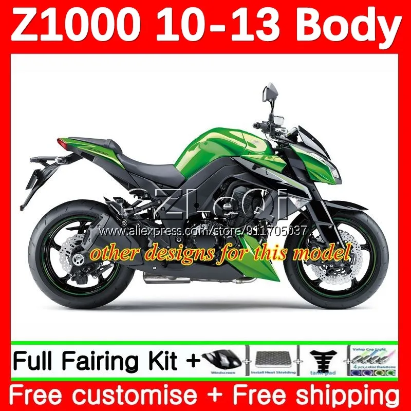 Metallic Red Body + Decal For KAWASAKI NINJA Z1000 Z 1000 Z-1000 10 11 12 13 145No.0 Z1000X Z1000SX 2010 2011 2012 2013 Fairing