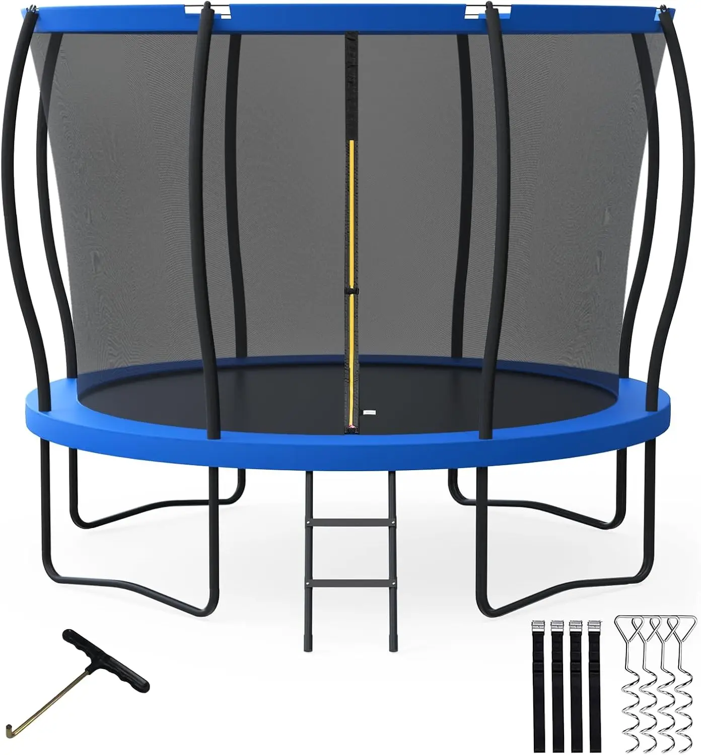 

Recreational Trampolines with Safety Enclosure&Ladder, Approved - Combo Bounce Outdoor Trampoline for Kids