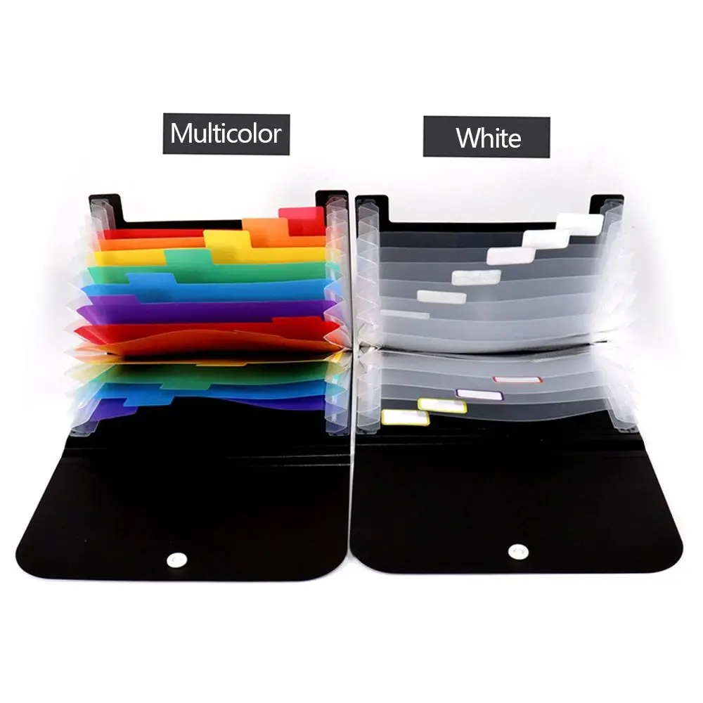 

13-layer Small File Wallet Waterproof Self-adhesive Index Tabs A6 Accordion Folder Accordion Style Receipt Folder