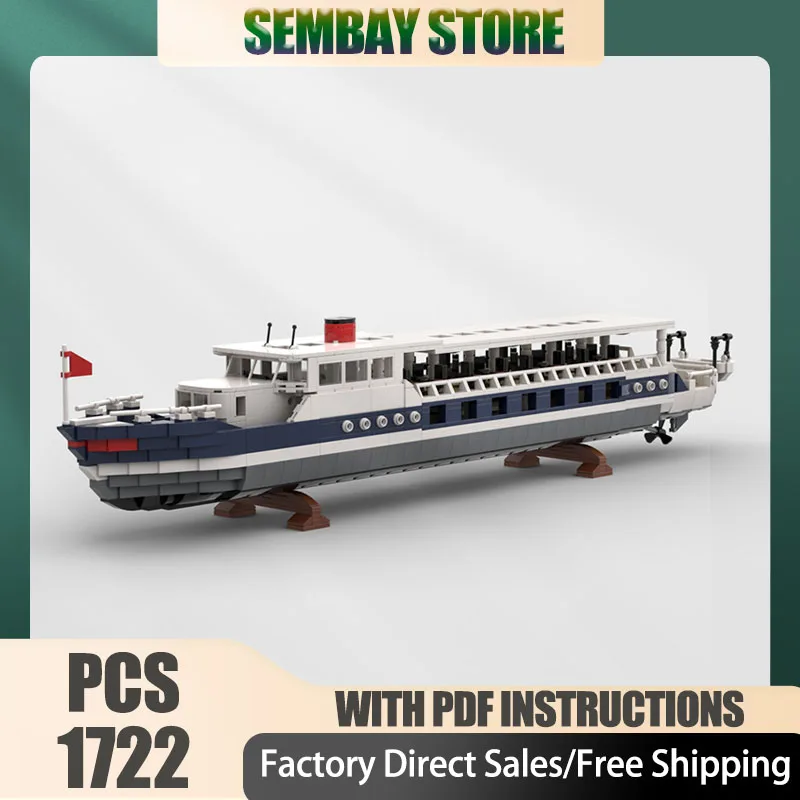 

Модель военного корабля Moc, строительные кирпичи, модульная модель круизного военного корабля, технологические блоки, рождественские игрушки «сделай сам», строительные подарки