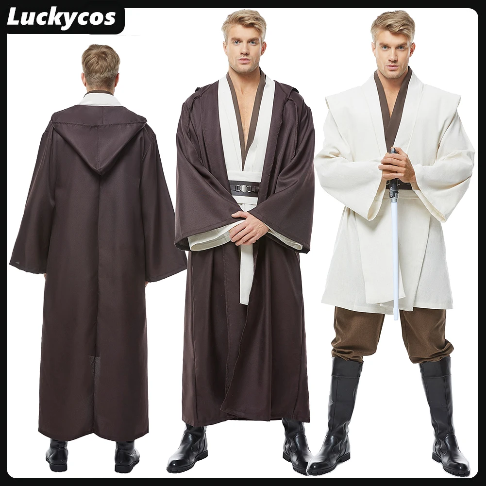 

Анакин Джедай Оби Ван Косплей Костюм Фильм Космическая Битва Топ Брюки Халат Плащ Одежда Мужская Униформа Наряд Карнавальный Костюм Хэллоуина