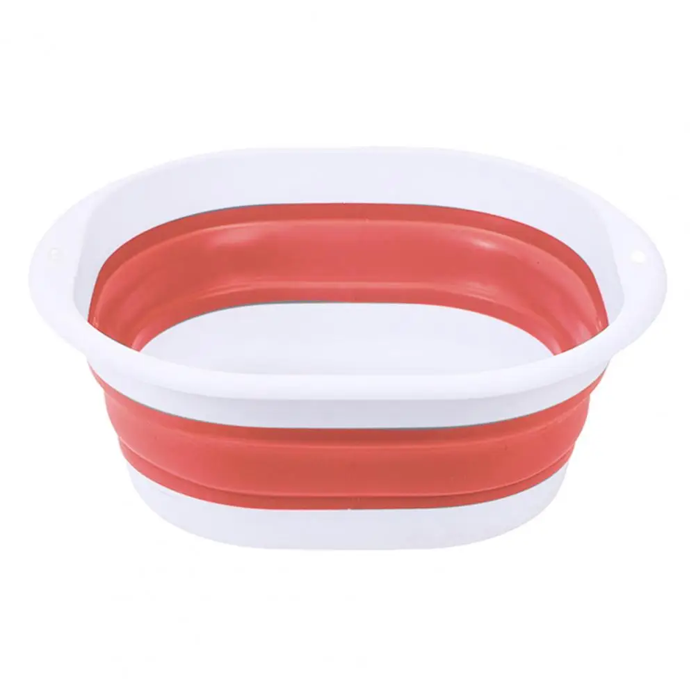 Kitchen Fruit Washing Basin Portable Foldable Plastic Wash Basin for Camping Kitchen Laundry Collapsible for Fruit for Outdoor