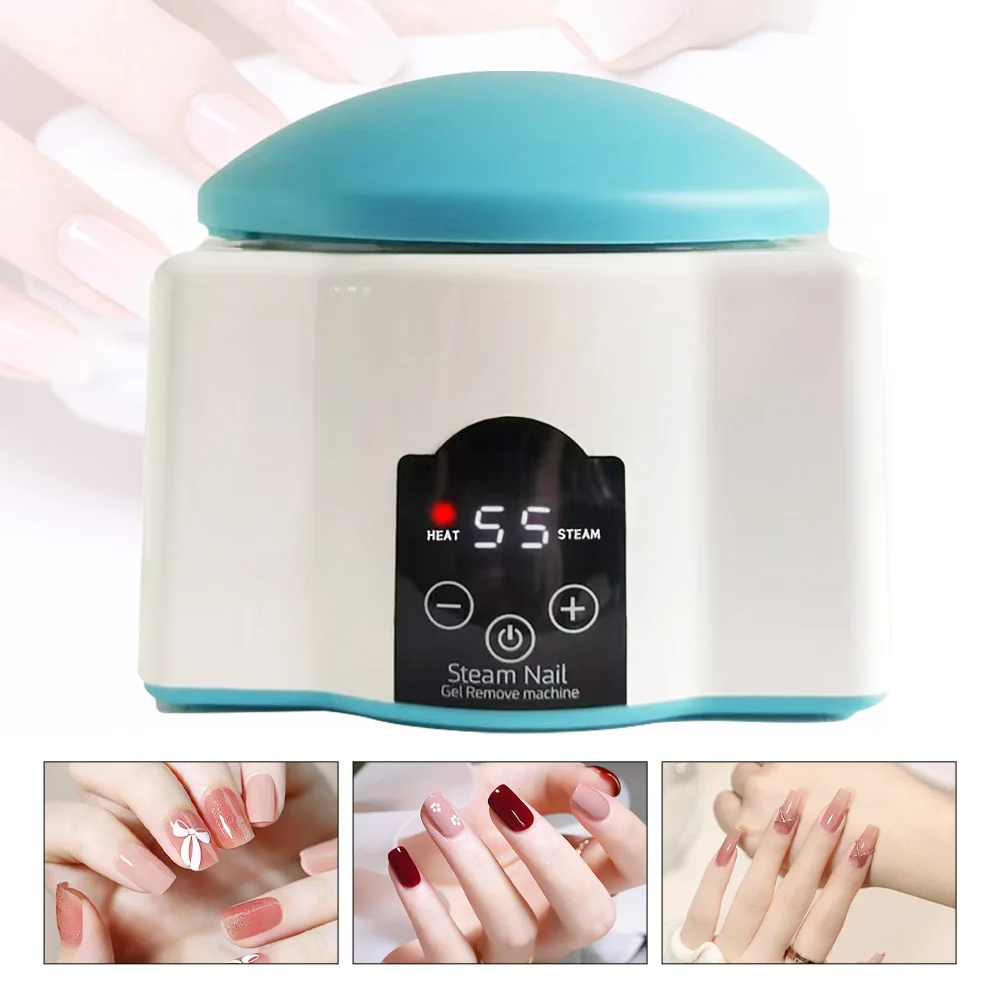 Steam Nail Polish Gel Removal Polishing Nail Removal Kit Electric Soaking Bowl Nail Enhancement Tool 36W For Nail Salons HomeUse