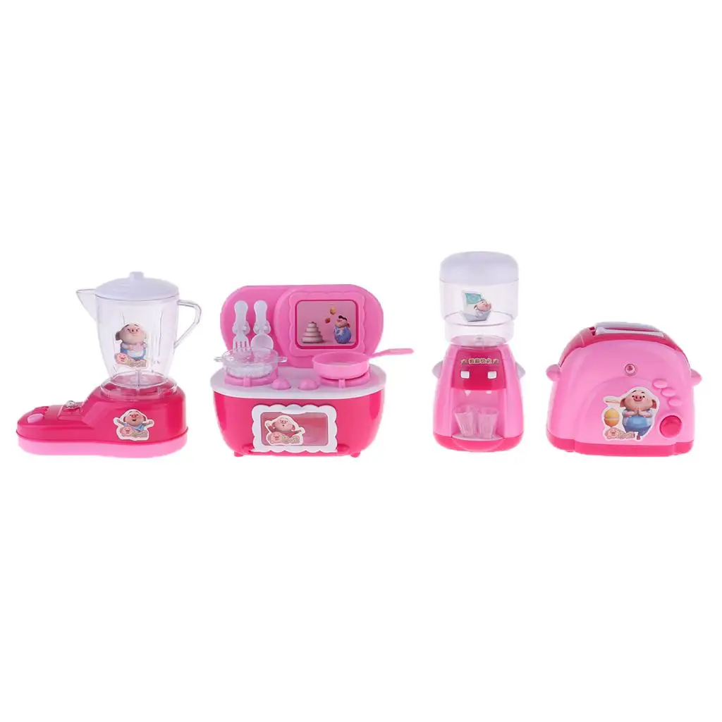 Tableware Set Home Appliance Model for Melchan Newborn Playset Kids Pretend toys