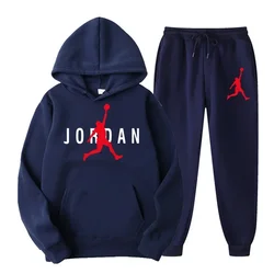 Men's Sports Shirt Hoodie Men's Set 2024 Spring Set Sports Shirt Hoodie+Sports Pants