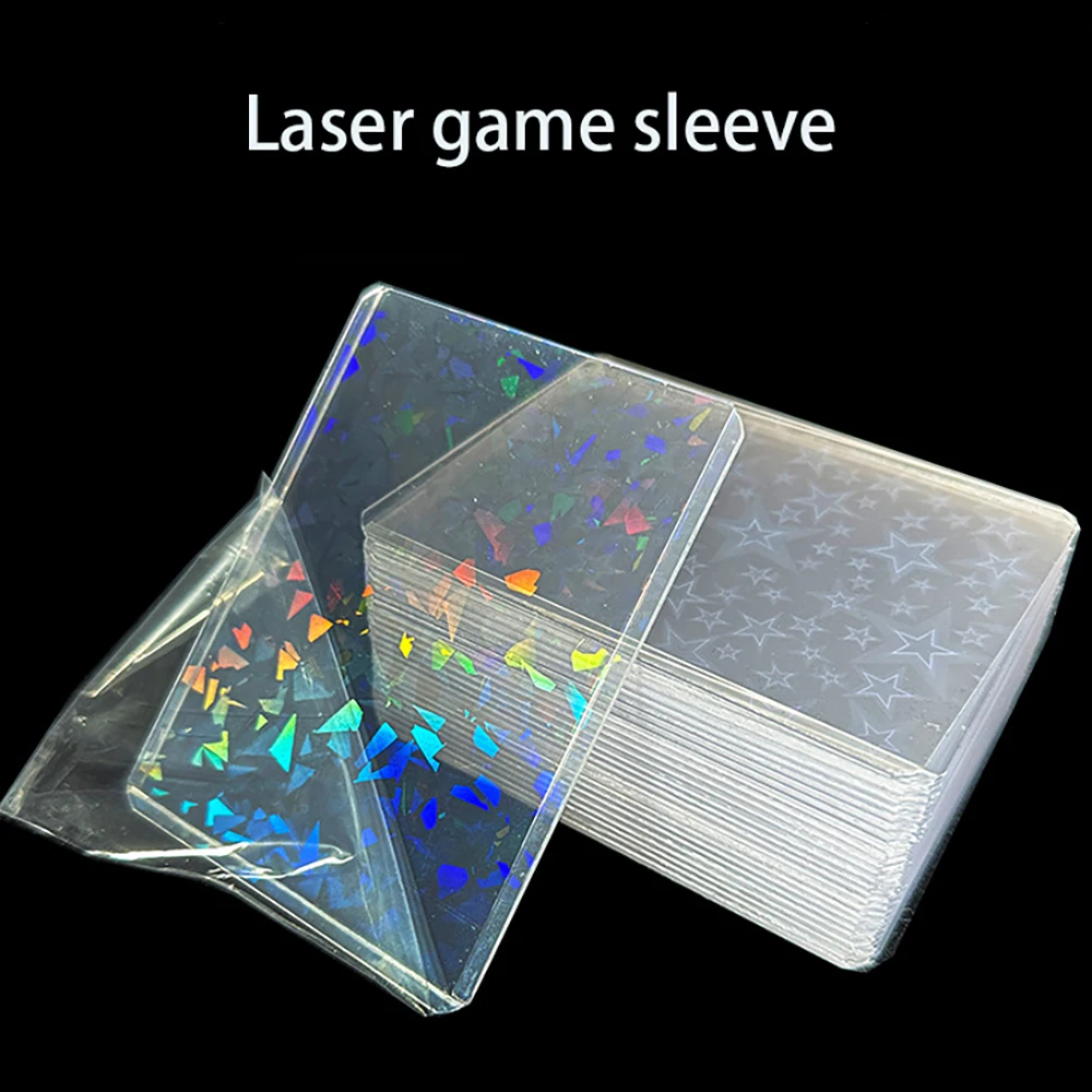 25Pcs 35PT Laser Card Holder for MTG/YGO Game Trading Card Holder Sleeve Football Basketball Sports Card Protector