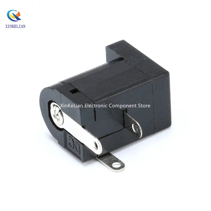 10-100Pcs/Lot DC-005 PCB Mount 5.5 x 2.1/2.5 mm Female DC Power Jack Plug Socket Connector DC005 Black 5.5*2.1/2.5MM