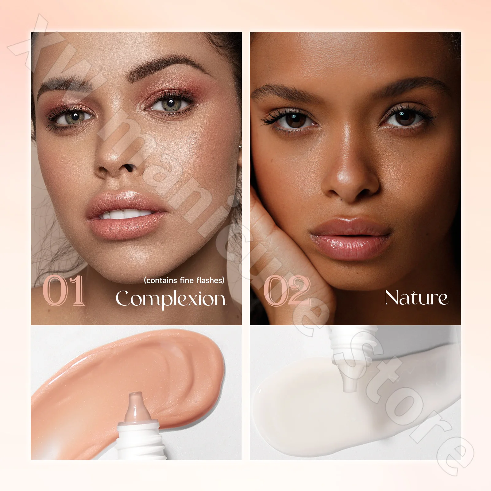 Crème d'isolation faciale translucide légère, pré-cosmétique, hydratante et éclaircissante, pour le teint de la peau, Pores invisibles, crème cru, 35ML
