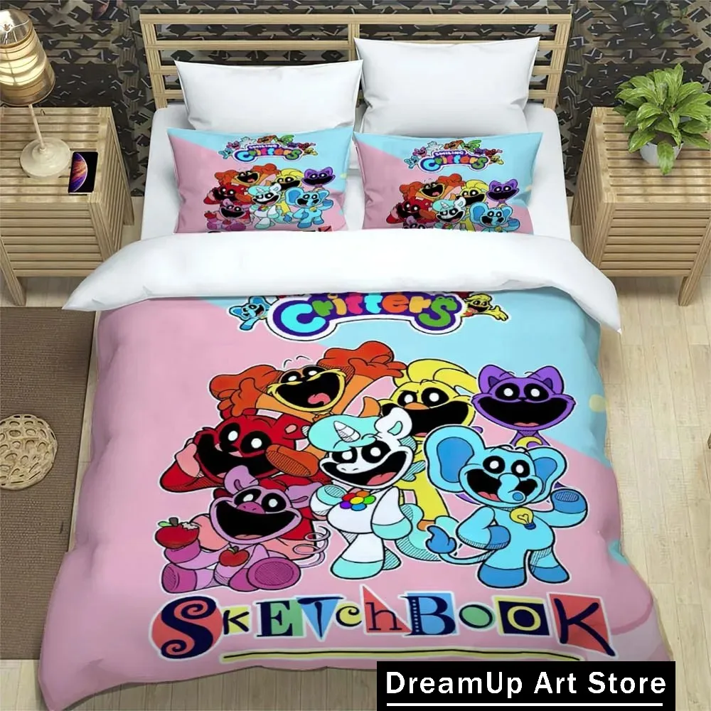 3D Print Anime Smiling Animals CATNAP DOGDAY Bedding Set Cute Quilt Cover Bed Cover With Pillowcase Twin Single Queen King Size